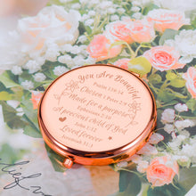 Load image into Gallery viewer, Christian Gifts for Women Religious Bible Verse Inspirational Gifts for Women Daughter Friends Compact Mirror Baptism Gifts for Teen Girls Kids Birthday Christmas Valentines Gifts for Girlfriend Wife
