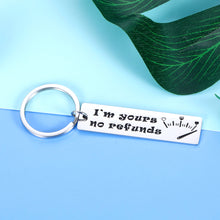 Load image into Gallery viewer, Funny Anniversary Keychain Gifts for Boyfriend Girlfriend Fiancé Fiancée Valentines Day Birthday Christmas Couple Lover Gift for Women Men to My Wife Husband On Wedding Day I Love You Jewelry Keyring