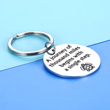 Load image into Gallery viewer, Inspirational Keychain Gift for Women Men Physical Therapist Best Friends Teen Boys Girls To My Son Daughter Birthday Christmas New School Gift From Mom Dad for Kids Lao Tzu Quote Encouragement Gift