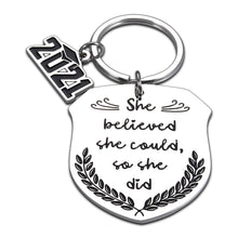 Load image into Gallery viewer, High School Graduation Gifts for Him Her Class of 2021 Keychain Senior College Graduation Gifts for Son Daughter Graduates Gifts Best Friend Birthday Gifts for Teens Boys Girls Grad Inspirational