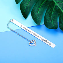Load image into Gallery viewer, Anniversary Gifts Bookmark for Boyfriend Girlfriend Christmas Stocking Stuffers Birthday Valentine Sweetest Day Wedding Engagement Gift for Husband Wife Groom Bride Fiance Fiancee Friends Book Lovers