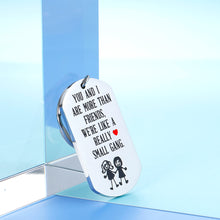 Load image into Gallery viewer, Best Friends Keychains for 2 Funny Friendship Gifts Small Gang Forever Key Chain For BFF Teenage Girls Coworker Bridemaid Sisters Bestie Women Appreciation Birthday Christmas Graduation Gifts Her