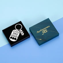 Load image into Gallery viewer, Father Husband Keychain for Dad Father’s Day Superhero Batman Gift From Daughter Son For Step Dad Birthday Christmas Stocking Stuffers Valentine’s Day Gifts To My Father Key Chain Gift Daddy Men Him