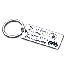 Load image into Gallery viewer, Aeolussoms Funny Supernatural Fan Inspired Key Chain Gift for Best Friends Son Daughter Birthday Husband New Car Driver License Gifts TV Show Merchandise Gifts for Music Lovers Trucker Bus Driver
