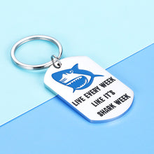 Load image into Gallery viewer, Shark Keychain Gifts for Women Men Boys Girls Kids Shark Lover Gifts for Family Coworker Colleague Him Her Christmas Brithday Shark Loving Themed Gifts for Scuba Diver Friends