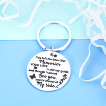 Load image into Gallery viewer, Memory Keychain Gifts for Loss Of Loved Ones Mother Father Son Daughter Husband Pet Passed Away Remembrance Condolence Bereavement Gifts for Deceased Baby Brother Grandpa Grandma Sympathy Gifts Idea