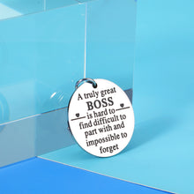 Load image into Gallery viewer, Boss Appreciation Gift Keychain for Women Men Boss Day Christmas Birthday Gift for Boss Lady Leader Retirement Thank You Leaving Going Away Gifts for Supervisor Mentor Coworker PM Leadership gifts