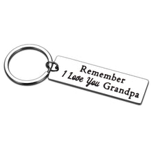 Load image into Gallery viewer, Grandpa Christmas Gifts From Grandchildren Best Father’s Day Keychain Gifts For Grandpa Birthday Gifts From Granddaughter Grandson Grandfather Engraved Keepsake Gifts For Him