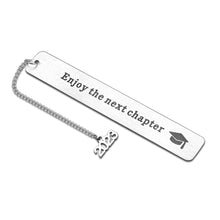 Load image into Gallery viewer, Inspirational Graduation Bookmark with Chain 2023 for Women Men Christmas Birthday Gifts for Him Her 5th 8th Grade Preschool Middle High School College Back to School Gift for Kid Book Lover Friend