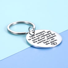 Load image into Gallery viewer, Encouragement Graduation Keychain Gifts For Women Men Teenage Girls Boys Fate Whispers To The Warrior Christmas Birthday Gifts For Friends Son Daughter Recovery Survivor Inspirational Key Chain