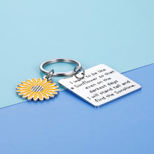 Load image into Gallery viewer, Sunflower Charm Key Chain Spiritual Inspirational Gifts for Her Women Girls Friends Spiritual Floral Keychain Sunflower Jewelry Gift for Teen Girls Graduation Birthday Christmas Friendship