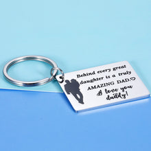 Load image into Gallery viewer, Valentines Gif To Dad From Daughter I Love You Daddy Keychain Fathers Day Birthday Anniversary Gif For Papa Stepfather Of The Bride Gif From Bride To My Pappy On My Wedding Day Thank You Gif