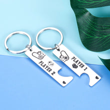 Load image into Gallery viewer, Funny Gamer Couples Keychain Gifts for Boyfriend Girlfriend Matching Gifts for Husband Wife Him Her Valentine Wedding Anniversary Christmas Birthday Gifts To My Man Lover Fiancee Fiance Gifts