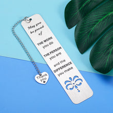 Load image into Gallery viewer, Coworker Gifts for Women Men Thank You Gift for Employee Colleague Boss Retirement Appreciation Going Away Goodbye Farewell Gifts for Coworker Teacher Coach Nurse Inspirational Bookmark for Women