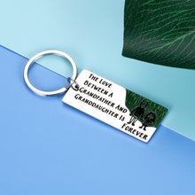 Load image into Gallery viewer, Best Grandpa Keychain Gift for Grandfather Men Him Father's Day Birthday Christmas Gifts for Grandad from Granddaughter Grandchild Grandkids Happy Fathers Day Birthday Gift for Grandpa Granddaughter