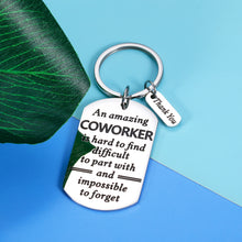 Load image into Gallery viewer, Aeolussoms Amazing Coworker Gift Keychain Employee Appreciation Thank You Gifts for Women Men Leaving Going Away Gift for Colleague Leader Mentor Christmas Retirement Birthday Office Gift for Her Him