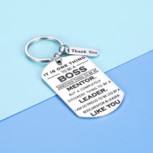 Load image into Gallery viewer, Boss Day Gifts for Women Men Office Keychain Thank You Boss Gift for Coworker Mentor Supervisor Leader Christmas Birthday Leaving Going Away Retirement Gifts Boss Lady Goodbye Gifts to Friend Him Her