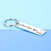 Load image into Gallery viewer, Anniversary Keepsake for Her Him Funny Couple Keychain for Women Men from Husband Wife Boyfriend Girlfriend Wedding Valentines Memento I Steel Love You Keyring for Christmas Birthday Engagement