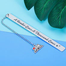 Load image into Gallery viewer, Book Lover Gift for Readers Inspirational Bookmark for Women Men Graduation Birthday Christmas Valentine Gift for Him Her Friends Son Daughter Nerds Boys Girls Teacher Coworker Boss Bookworm Club Gift