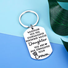 Load image into Gallery viewer, Daughter Keychain Gift From Mom Dad Christmas Wedding Birthday Gift for Teens Teenage Girls Adult Step Daughter Her Inspirational To My Love Daughter Gift From Mom Dad To Daughter Sweet 16 18 21