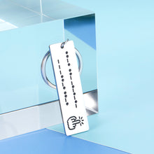 Load image into Gallery viewer, Funny Morse Code Friendship Keychain Jewelry Gif for Women Men Best Friend Teen Girls Boys Bff Graduation Birthday Christmas Gif Hidden Message for Wife Husband Girlfriend Boyfriend Son Daughter