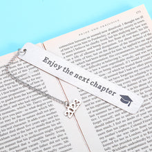 Load image into Gallery viewer, Inspirational Graduation Bookmark with Chain 2023 for Women Men Christmas Birthday Gifts for Him Her 5th 8th Grade Preschool Middle High School College Back to School Gift for Kid Book Lover Friend