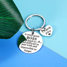 Load image into Gallery viewer, Boss Appreciation Gift Keychain for Women Men Boss Day Christmas Birthday Gift for Boss Lady Leader Retirement Thank You Leaving Going Away Gifts for Supervisor Mentor Coworker PM Leadership gifts