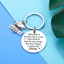 Load image into Gallery viewer, 2023 Inspirational Graduation Gifts Keychain for Him Her 5th 8th Grade Preschool Middle High School College Graduates Back to School Gift for Senior Kids Teen Boy Girl Pharmacist Nurses Best Friend