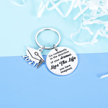 Load image into Gallery viewer, Graduation Inspirational Keepsake for Him Her 2021 Commencement Keychain for Teen Boys Girls Daughter Son Graduation Themed Memento from Mom Dad Congratulations On Graduating Souvenir for Graduates