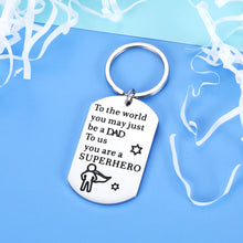 Load image into Gallery viewer, Father Step Dad Keychain Gift For Dad Father’s Day Gift From Daughter Son For Christmas Stocking Stuffers Valentine’s Day Birthday Gifts To My Father l Love You Daddy Gift Men Him