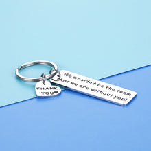 Load image into Gallery viewer, Team Leader Boss Appreciation Keychain Gifts For Supervisor Coworker Nurse Tutor Coach Employee Leaving Going Away Thank You Christmas Birthday Gifts Key Chain Social Worker Volunteer Jewelry