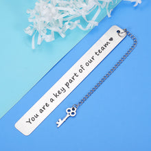 Load image into Gallery viewer, Boss Day Thank You Gift Bookmark for Women Men for Coworker Boss Leader Employee Appreciation Birthday Christmas Thanksgiving Retirement Leaving Away Goodbye Gift for Him Her Book Lover Office