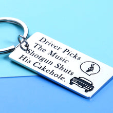 Load image into Gallery viewer, Aeolussoms Funny Supernatural Fan Inspired Key Chain Gift for Best Friends Son Daughter Birthday Husband New Car Driver License Gifts TV Show Merchandise Gifts for Music Lovers Trucker Bus Driver