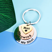 Load image into Gallery viewer, Hamilton Musical Merchandise Jewelry Gift Inspirational Keychain Not Throwing Away My Shot Lyrics Broadway Theater Lover Gift For Women Men Teen Girls Valentines Birthday Graduation Christmas Souvenir