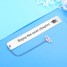 Load image into Gallery viewer, Inspirational Graduation Bookmark with Chain 2023 for Women Men Christmas Birthday Gifts for Him Her 5th 8th Grade Preschool Middle High School College Back to School Gift for Kid Book Lover Friend
