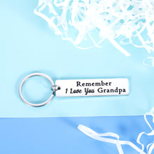 Load image into Gallery viewer, Grandpa Christmas Gifts From Grandchildren Best Father’s Day Keychain Gifts For Grandpa Birthday Gifts From Granddaughter Grandson Grandfather Engraved Keepsake Gifts For Him