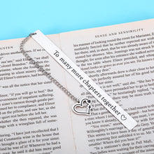 Load image into Gallery viewer, Anniversary Gifts Bookmark for Boyfriend Girlfriend Christmas Stocking Stuffers Birthday Valentine Sweetest Day Wedding Engagement Gift for Husband Wife Groom Bride Fiance Fiancee Friends Book Lovers