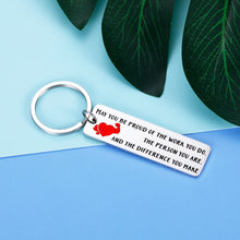 Load image into Gallery viewer, Coworker Leaving Keychain for Women Men Colleague Boss Friend Goodbye Farewell Gif for Mentor Volunteer Employee Worker Family Going Away Thank You Coworker Appreciation Christmas Gif
