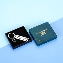 Load image into Gallery viewer, Inspirational Quote Keychain for Him Her Women Teenage Girls Boys I Am Strong Worthy Loved Enough Motivational Gift for Daughter Son BFF Teen Men Cancer Awareness Addict Recovery Gift Silver