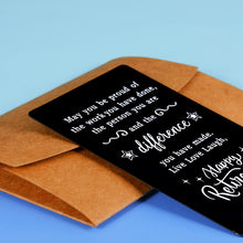 Load image into Gallery viewer, Happy Retirement Wallet Card Christmas Gifts for Women Men 2021 Farewell Gifts for Retired Coworker Colleague Boss Teacher Nurse Police Firefighter Leaving Going Away Goodbye Gift for Mentor Leader