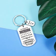 Load image into Gallery viewer, Going Away Christmas Keychain Gift for Coworker Farewell Leaving Goodbye Gifts for Colleague Women Men Friends Thank You Appreciation Gift for Business Partner Boss Happy Retirement Gifts for The Retired