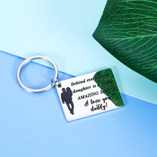 Load image into Gallery viewer, Valentines Gif To Dad From Daughter I Love You Daddy Keychain Fathers Day Birthday Anniversary Gif For Papa Stepfather Of The Bride Gif From Bride To My Pappy On My Wedding Day Thank You Gif
