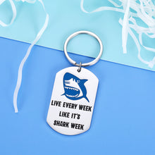 Load image into Gallery viewer, Shark Keychain Gifts for Women Men Boys Girls Kids Shark Lover Gifts for Family Coworker Colleague Him Her Christmas Brithday Shark Loving Themed Gifts for Scuba Diver Friends