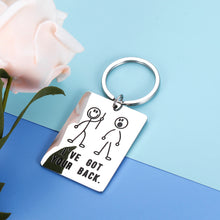 Load image into Gallery viewer, Funny Best Friend Keychain Gif for Women Men Boss Coworker BFF Daughter Son I Got Your Back Keyring Gif for Teens Brother Sister Birthday Christmas Gif for Him Her Couple Friendship Jewelry