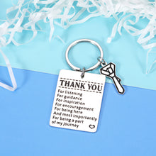 Load image into Gallery viewer, Thank You Gifts for Boss Coworkers Mentor Leader Supervisor Appreciation Keychain Gift Going Away Leaving Goodbye Gift for Coworkers Women Men Birthday Christmas Employee To Manager Retirement Gift