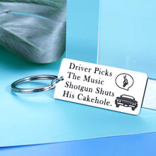 Load image into Gallery viewer, Aeolussoms Funny Supernatural Fan Inspired Key Chain Gift for Best Friends Son Daughter Birthday Husband New Car Driver License Gifts TV Show Merchandise Gifts for Music Lovers Trucker Bus Driver