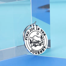 Load image into Gallery viewer, Travel Lover Camper RV Trailer Keychain Gift for Women Men Couple Kids Enjoy Retirement Graduation Journey Christmas Birthday Gift for Coworker Graduate Traveler Enthusiast Camping Lover Him Her