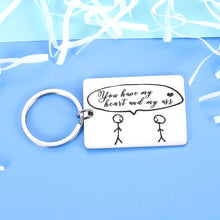 Load image into Gallery viewer, Engagement Keychain Gifts For Women Men Couples Funny Wedding Gift For Fiance Fiancee To My Love Gifts For Him Her Christmas Anniversary Valentine Birthday Gift For Boyfriend Girlfriend Husband Wife