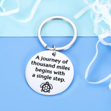 Load image into Gallery viewer, Inspirational Keychain Gift for Women Men Physical Therapist Best Friends Teen Boys Girls To My Son Daughter Birthday Christmas New School Gift From Mom Dad for Kids Lao Tzu Quote Encouragement Gift