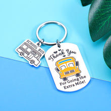 Load image into Gallery viewer, Aeolussoms School Bus Driver Appreciation Keychain Gifts for Men Women Christmas Valentines Thanksgiving Birthday Gift for Kidâs Bus Driver Thank You Gifts for Bus Driver Him Her Key Ring Jewelry